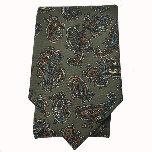 Lot Oscar de la Renta Neckties Ties Paisley Cubed Patterns Hand Finished - Picture 3 of 15